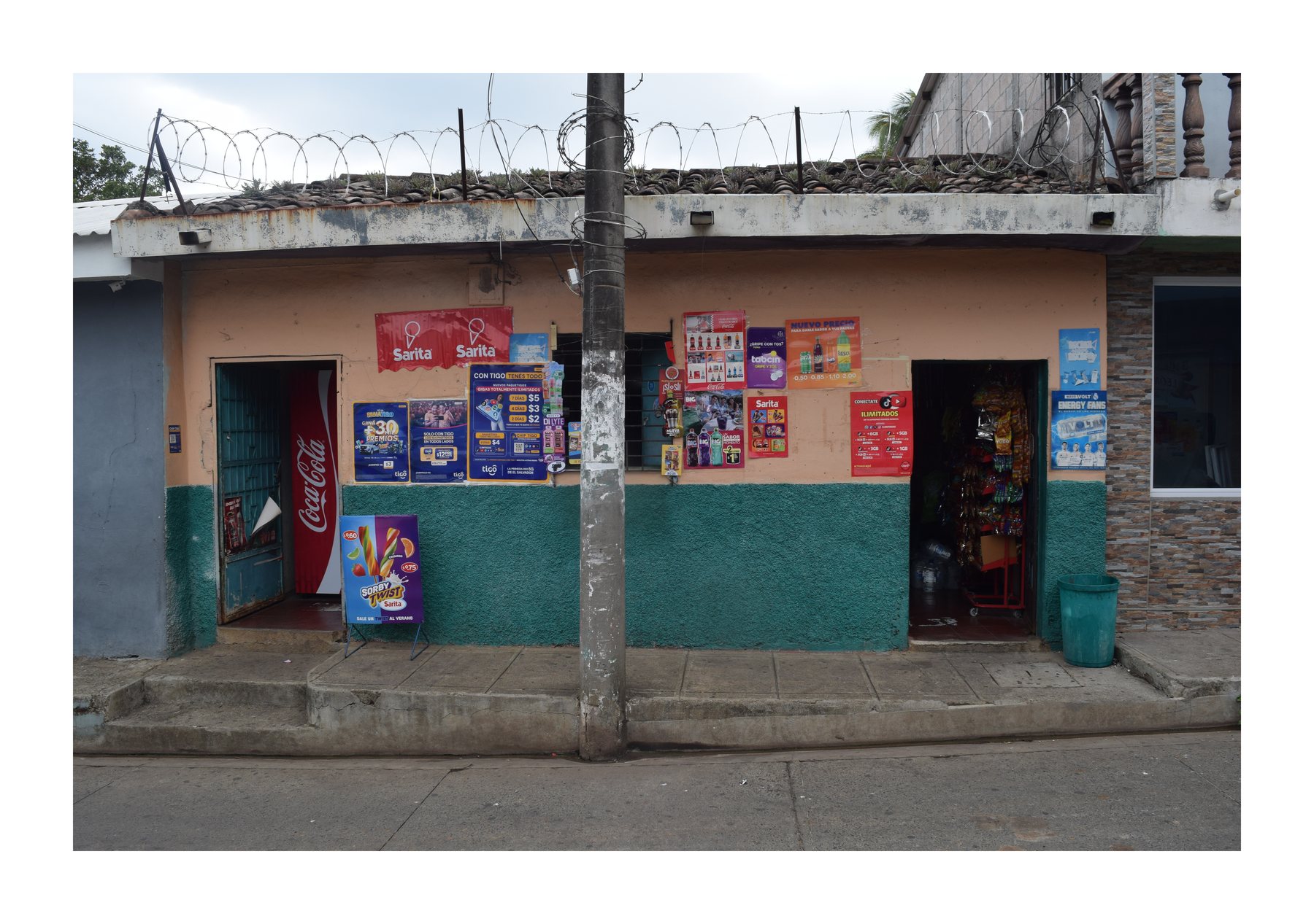 Colorful neighborhood storefront in El Salvador