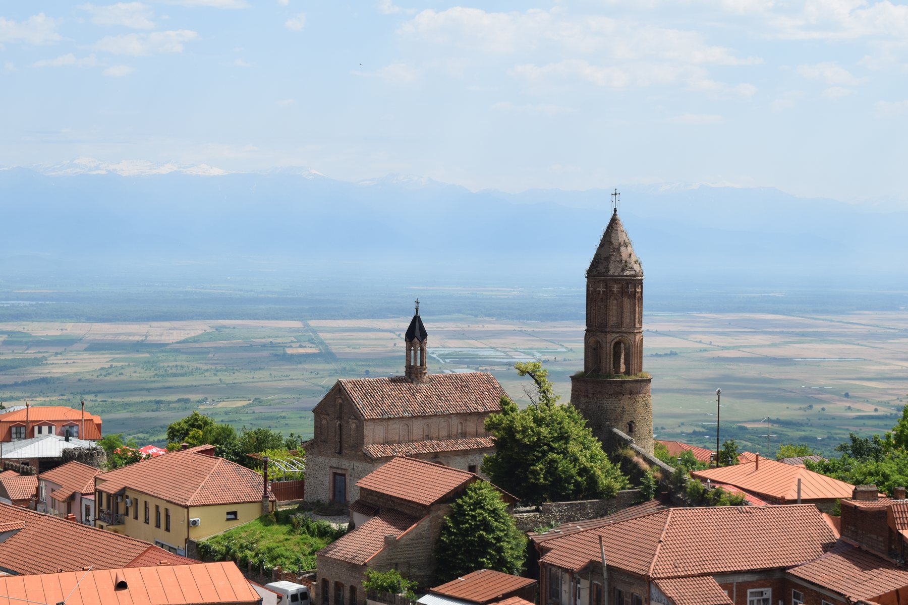 Church overlooking the Georgian wine region